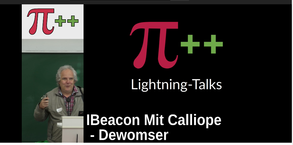 Piandmore 11 Lightningtalk mit Dewomser . Bild worde von Piandmore erstellt.